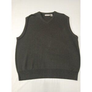 Cypress Links Black V-Neck Sleeveless Sweater Vest L
